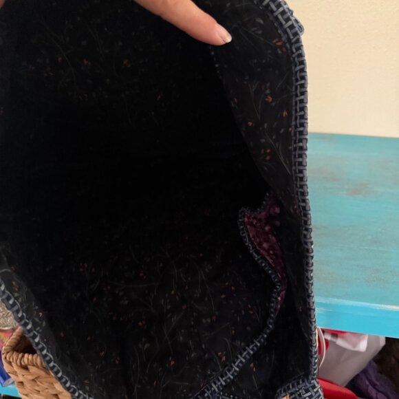 Beautiful Handmade Quilted Blue & Purple Tote Bag - Picture 7 of 9